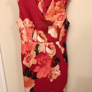 Calvin Klein Floral Sheath Dress. Worn once